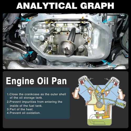 Lower engine oil pan and drain plug replacement for audi a3 s3 2015-2019 tt volk