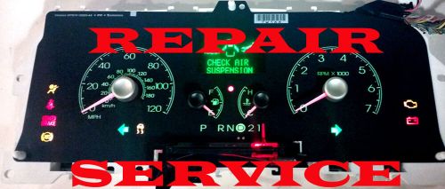 1993 to 2004 lincoln town car inst cluster repair service