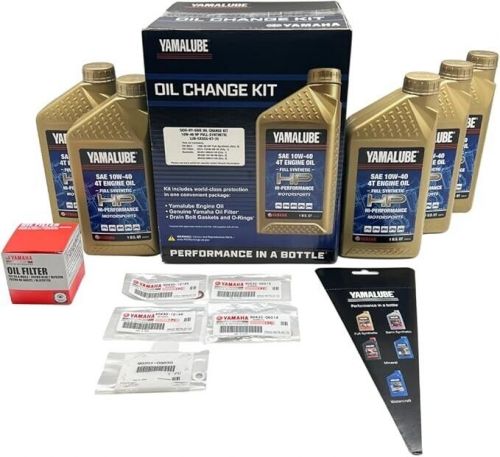 Yamaha new oem sxs iv full synthetic oil change kit - lub-sxscg-kt-35