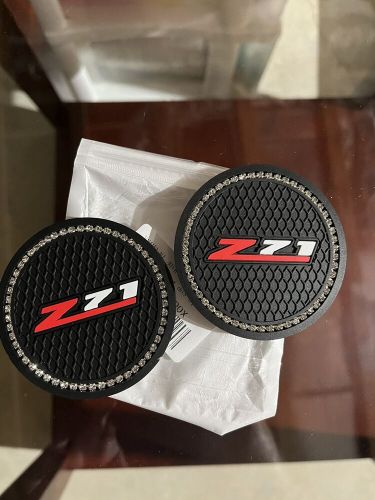 2pc car cup z71 coaster’s compatible with chevy z71 silverado and colorado