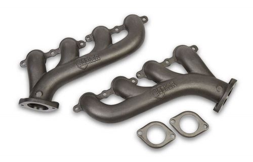 Gm ls cast iron exhaust manifolds raw finish