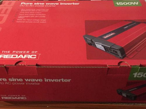 Redarc 1500w 12 volt pure sine inverter r-12-1500rs