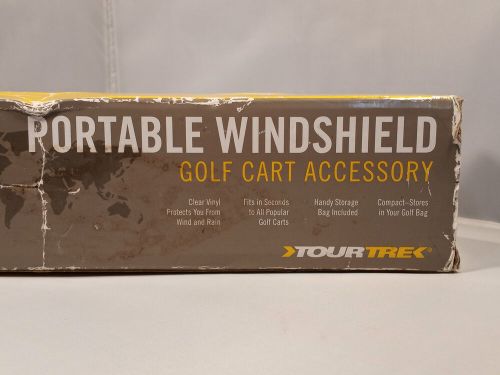 Tourtrek portable golf car windshield