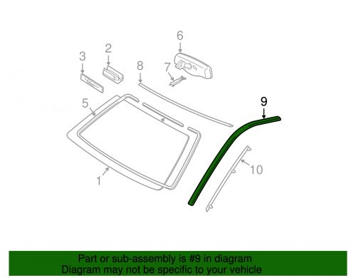 Genuine toyota windshield molding (left) 75534-35011