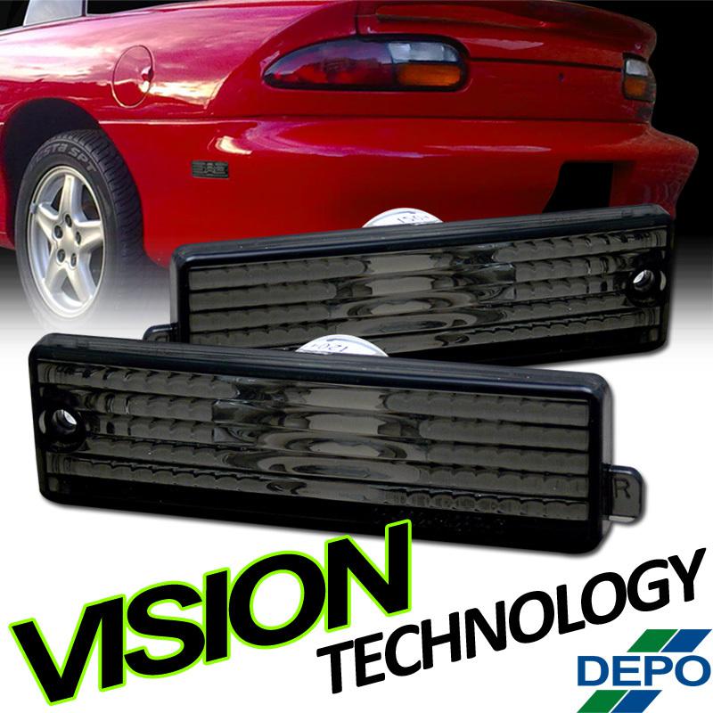 Depo 93-98-02 camaro rear/firebird front bumper smoke parking side marker lights