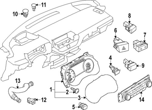 Genuine nissan switch 25273-6ca0a