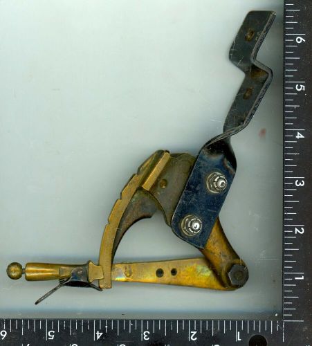 Vintage boat? car,? bike ? gas throttle control part w/ mounting bracket  click