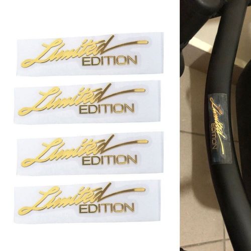 4x gold limited edition 3d logo vehicle styling sticker replacement part decal