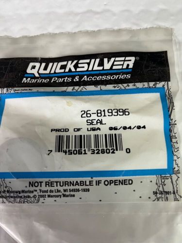 Mercury mercruiser quicksilver oem part # 26-819396 seal new oem nos