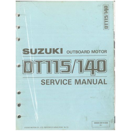 Suzuki outboard marine 1982 dt25/30 service manual 99500-96300-03e