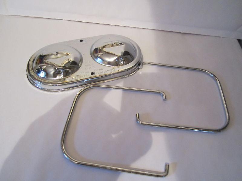 Chrome master cylinder cover  gm cars dual bail