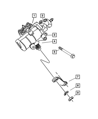 Genuine mopar power steering gear 68170214ab