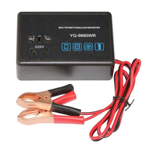 12v 24v to 220v car inverter 200w power adapter for battery installation