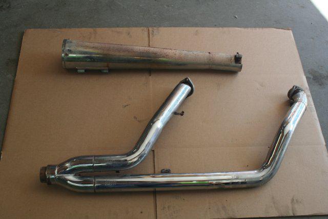 2002 harley davidson touring flht electra glide vance & hines 2 into 1 exhaust