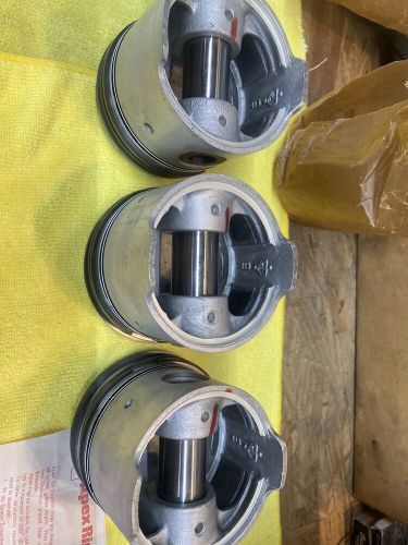 Mercedes benz 280sl hepolite pistons, rings, wrist pins and circlips +.75mm nos