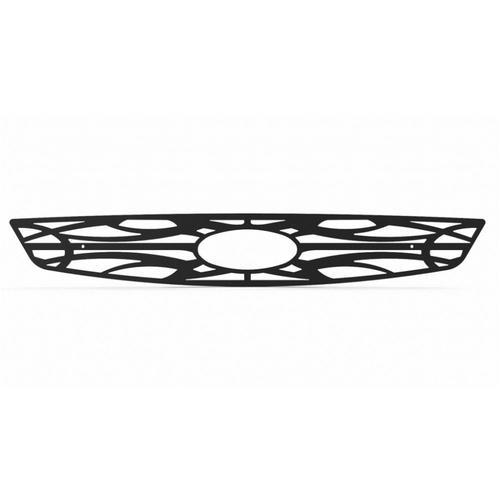 Ford focus 05-07 black powdercoat tribal front metal grille trim cover insert