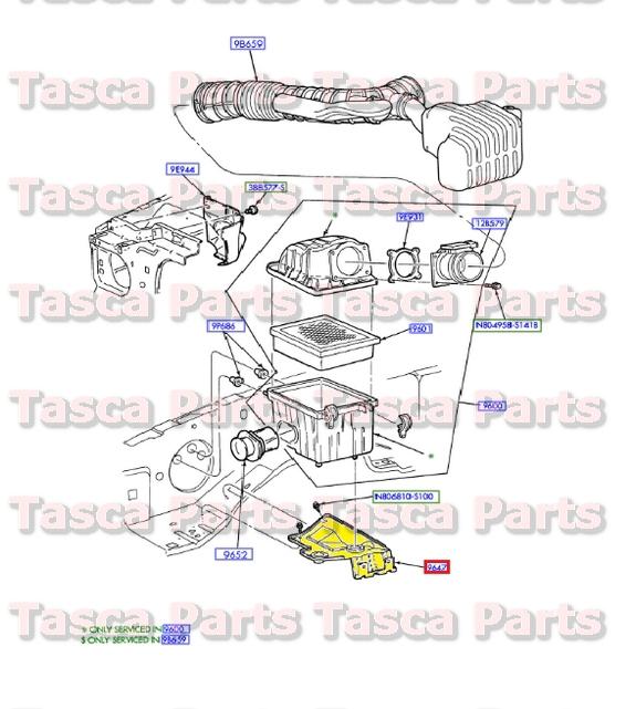 New oem engine air filter bracket 1998-2003 ford ranger ( r ) 2004-5 ranger (r3)