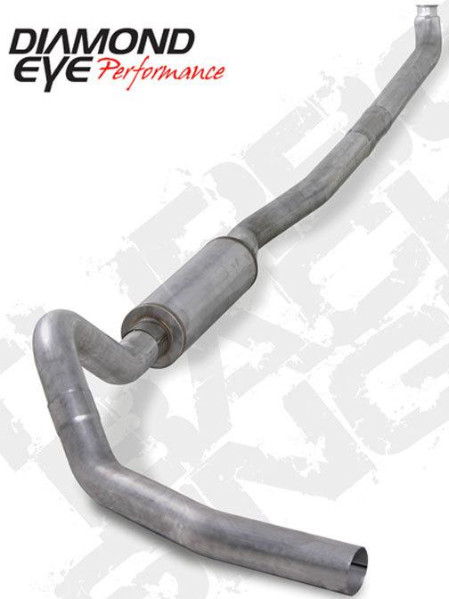 Diamond eye exhaust- 01-07 chevy 4" alum-down pipe back single-off road