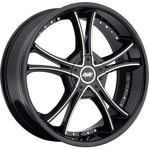 22x8.5 black avenue a604 wheels 5x115 5x120 +10 lifted suzuki honda