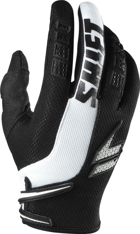 07251-018 shift strike glory black white gloves mx atv offroad