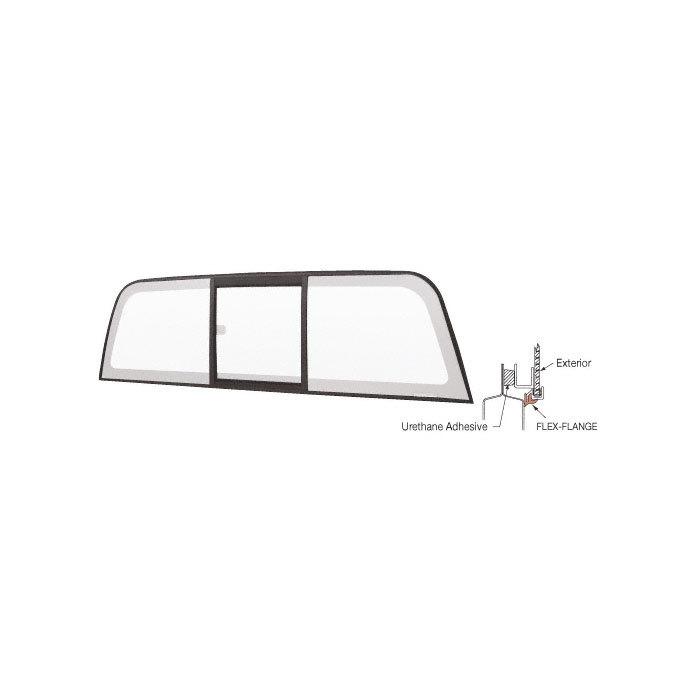 Colorado canyon truck pickup rear slider window clear glass tri-vent sliding 04