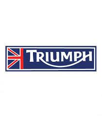 Triumph pin half union flag badge~new~nr~m9453409