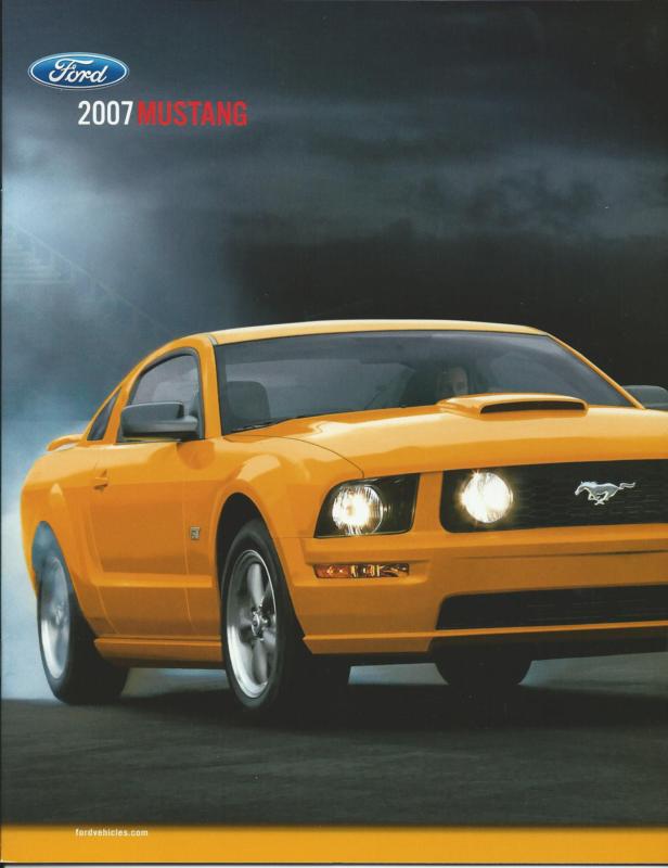 2007 07 ford mustang brochure gt 500 shelby convertible new mint sale specs