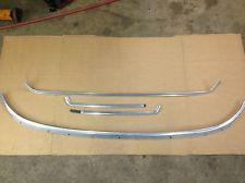 79-86 87-93 ford mustang rear coupe window glass metal trim oem