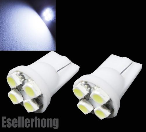 10x white 4 smd t10 168 194 926 928 car led license plate lights map bulbs #hf3