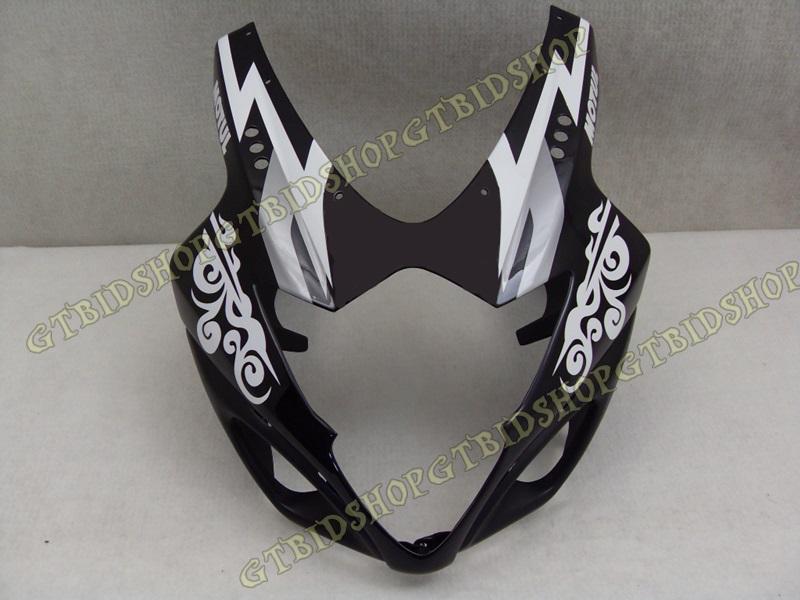 Universal front fairing for suzuki gsxr 1000 gsxr1000 k5 2005 2006 black white