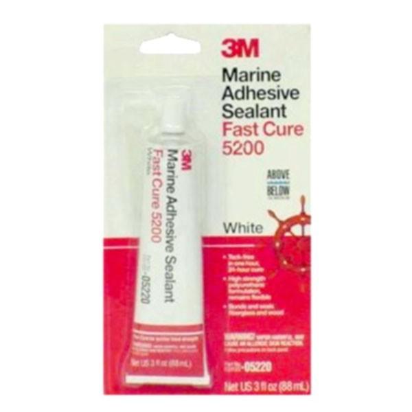 3m marine boat adhesive/sealant fast cure 5200  white 3oz