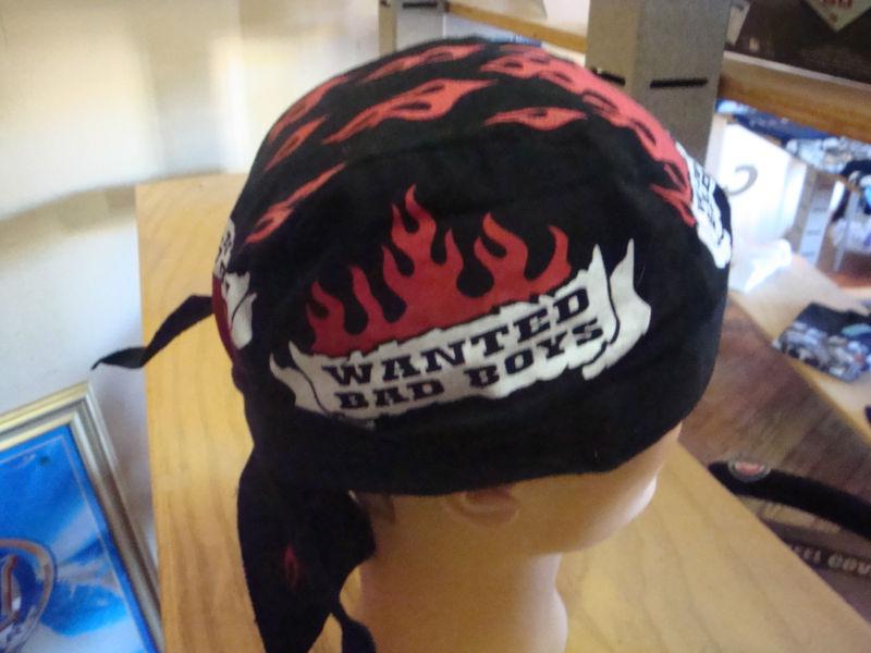 Wanted bad boys skull cap/ do rag new!!