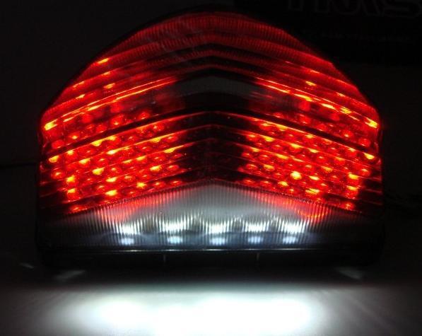 Smoke integrated led tail light for 01-03 02 honda cbr 600 f4i 2001 2002 2003 