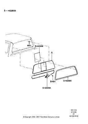 6c3z28422b30aa glass sliding 06 07 f550 sd