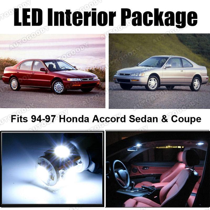 6 x white led lights interior package deal honda accord