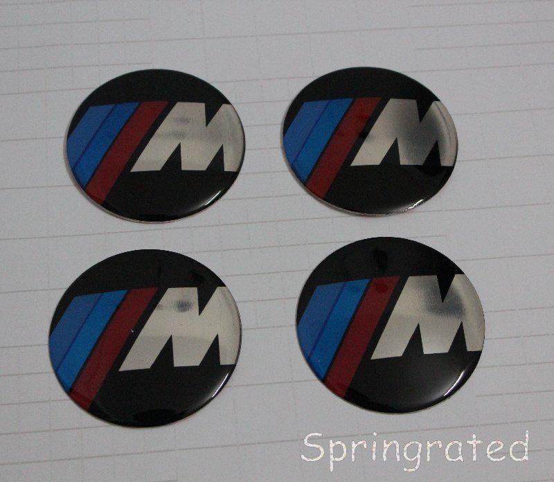 4pcs wheel hub center caps covers decal sticker bmw m m3 m5 x adhesive emblem