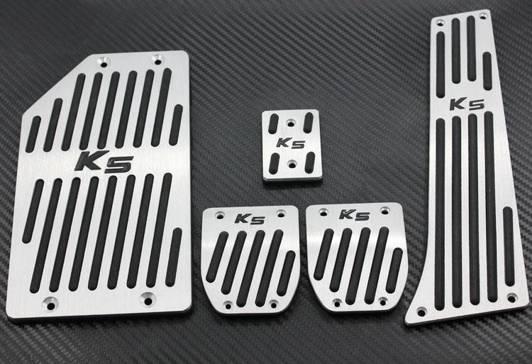 Aluminum sport foot rest fuel brake mt pedals pads fit for kia optima k5 2013