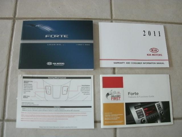 2011 kia forte koup owners manual set