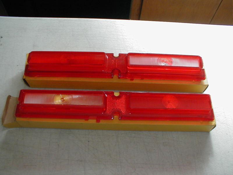 New  1966 chevrolet belair or biscayne pair of tail lamp lenses...