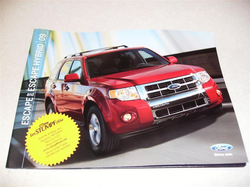 2009 ford escape original sales brochure