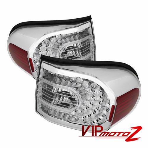 2007-2011 toyota fj-cruiser chrome led smd tail light brake signal lamp pair set