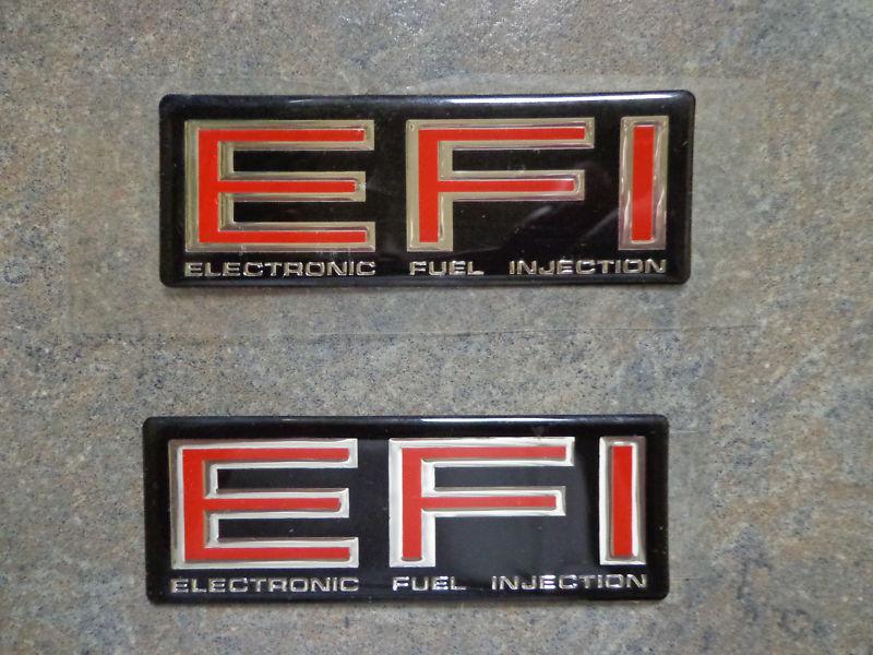 General motors efi electronic fuel injection decal emblem new old stock lot 2