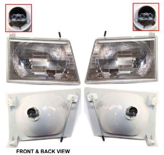 Pair (2) headlight assemblies