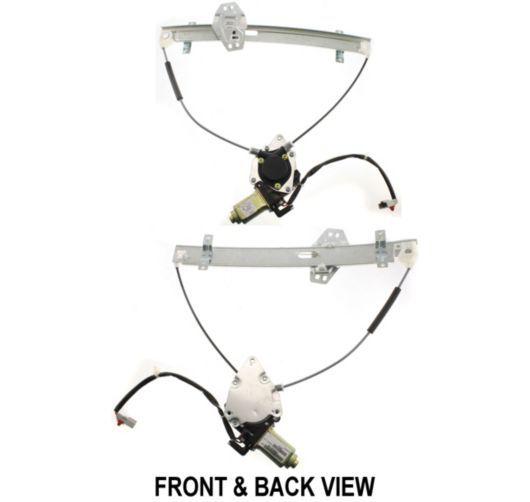 01-05 honda civic 2 door power window regulator w/motor lh left driver side