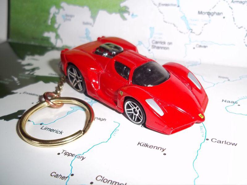 Custom mint keychain 2000's ferrari enzo,red w/chrome mags