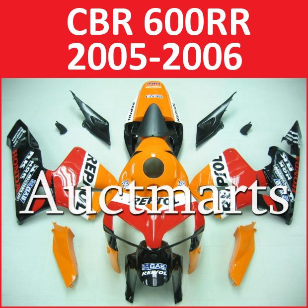 Fit honda 05 06 cbr600rr cbr 600 rr 2005 2006 fairing kit abs plastics b90 a01