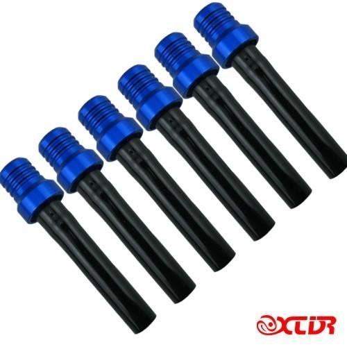 6pcs blue gas fuel cap valve vent breather hose tube for atv pit dirt bike