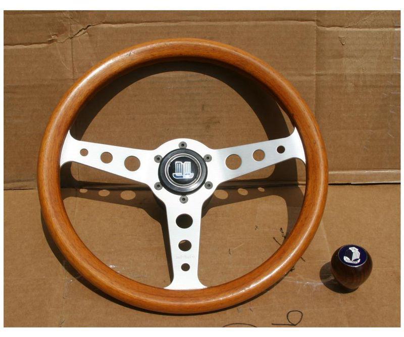 Vintage mahogany momo steering wheel triumph spitfire 1500 tr7 tr8 shift knob