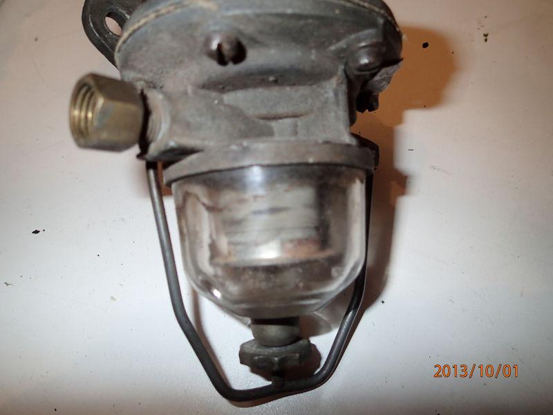 Vintage old  ac fuel pump with glass sedement bowl for chevy? tag #2429