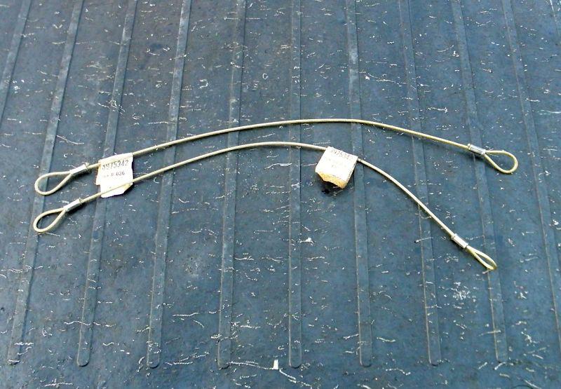 Nos 1970 1971 1972 chevelle ss hood pin lanyard cables cowl induction 3975342 gm